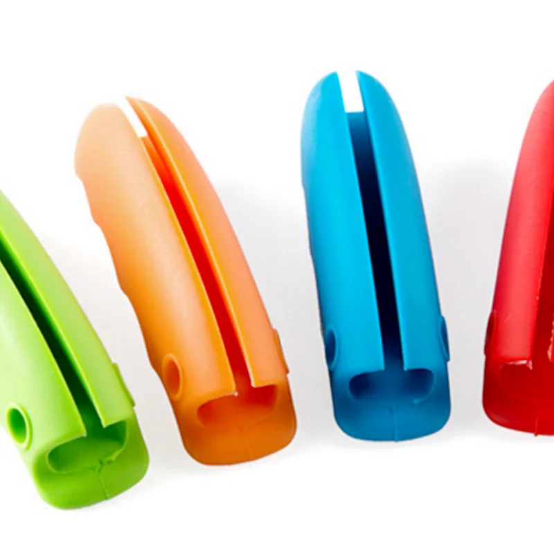 간편한 휴대용 실리콘 핸드링 장비 1 개, 열쇠 구멍 손잡이가 있는 휴대용 쇼핑백, 편안한 그립감