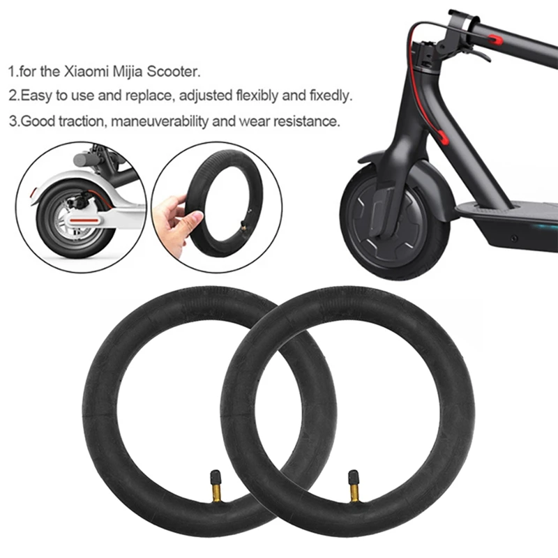 2X For Xiaomi Electric Scooter Thicken Inner Tubes 8.5Inch Rubber Front Rear Tyre M365 Pro 8 1/2X2 Pneumatic Tire