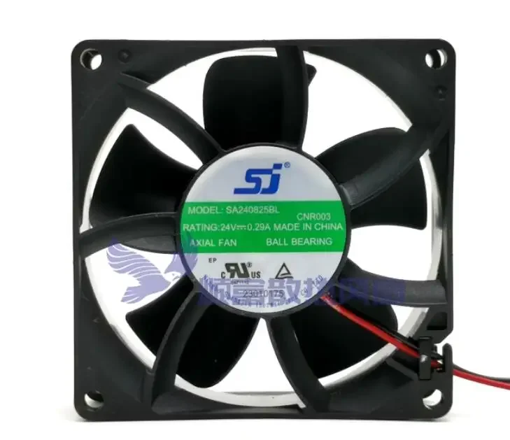 

Ltsf For SJ SA240825BL DC 24V 0.29A 80x80x25mm 2-Wire Server Cooling Fan8cm