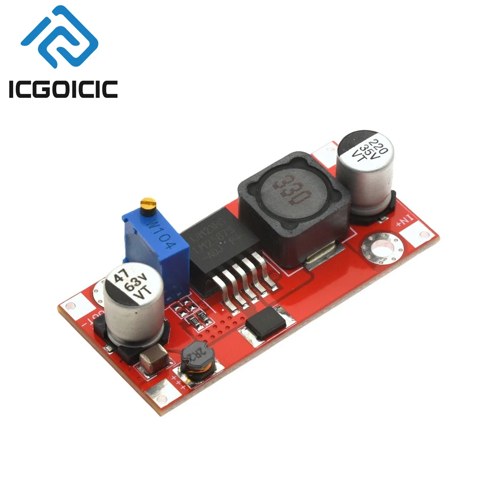 1-10PCS LM2587 DC-DC Boost Converter Module – Entrada 4-34V, Saída Ajustável 5-40V, 3A Contínua, para 12V a 24V/36V Step-Up
