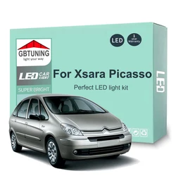 Citroënxsara,ピカソ2000-2005 2006 2007 2008 2009 2010用の8つのLED車内電球キット,トランク,エラーなし