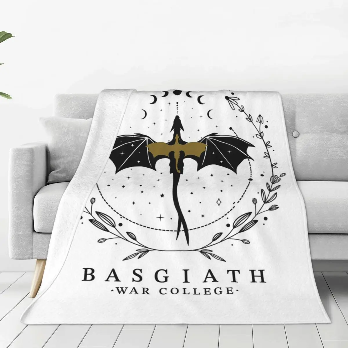 Basgiath War College Blanket Soft Warm Flannel Throw Blanket Plush for Bed Living room Picnic Travel Home Couch