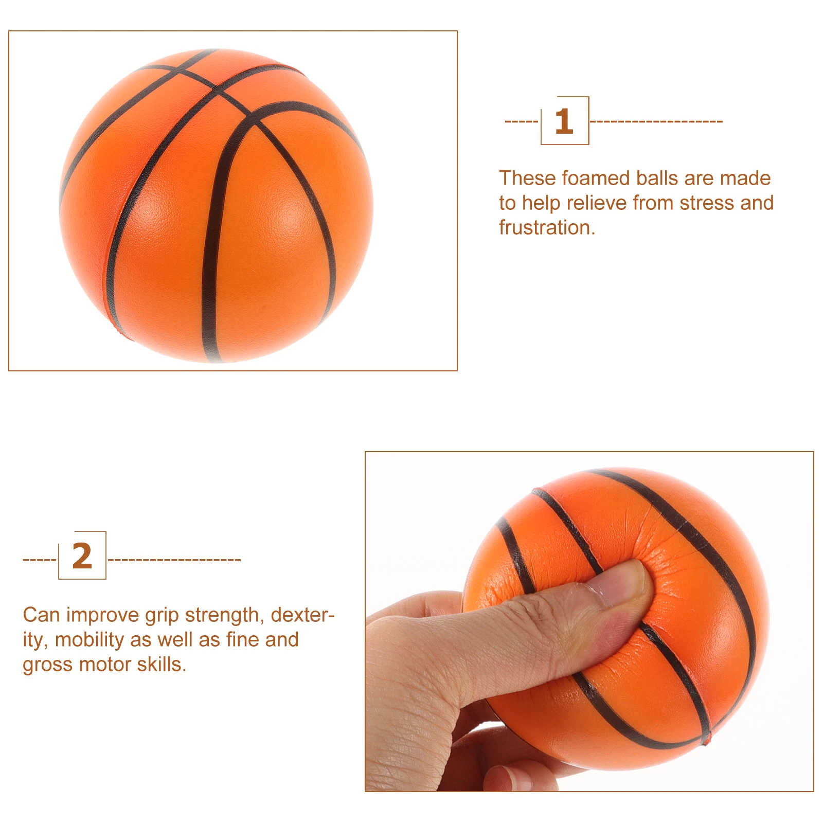 15 stks Schuim Spons Ballen Geschuimd Basketballen PU Stress Relievers Mini Zacht Speelgoed Kids Party Gunsten Outdoor Indoor Games
