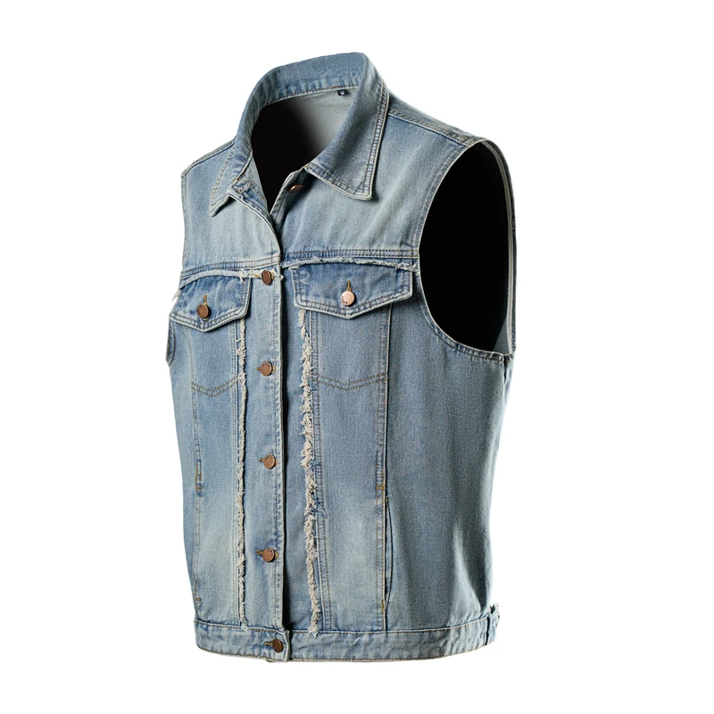 Veste décontractée en denim bleu clair pour homme, glaçure Cowboy, nouvelle version coréenne