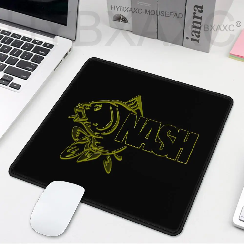 N-Nash Fishing Logos Gaming Mouse Pad XS Small Mousepad For PC Gamer Desktop Decoration Office Mouse Mat Deskmat Rug