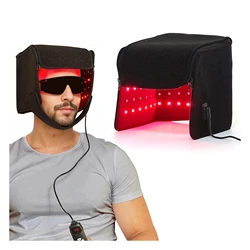 Bonnet de lumière rouge pour massage de la tête, casque de croissance des cheveux, salon des maux de sauna, accessoires de soins du cuir chevelu, photothérapie, 215 pièces