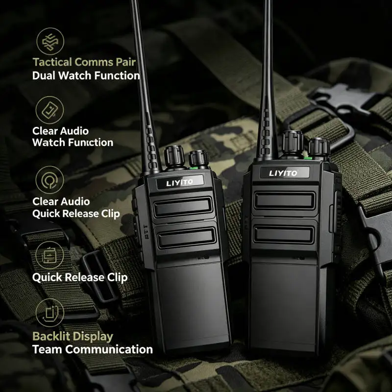 Portable Mini Handheld UHF Two Way Radio 400-470MHz Type-C USB Rechargeable 16CH VOX Long Range Transceiver for Camping Hiking