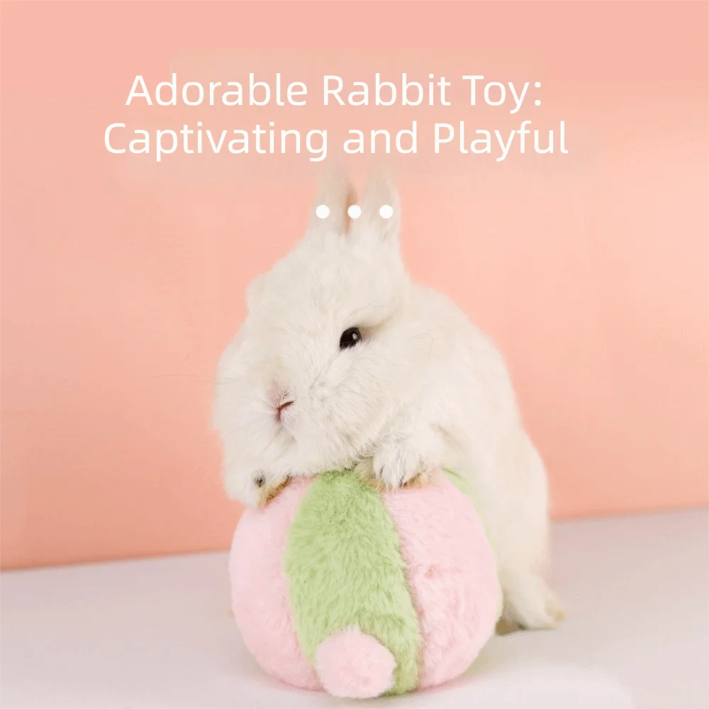 Simulated Rabbit Buttocks Rabbit Venting Ball Fluffy Soft Rabbit Soothing Toy Bite Resistant Comfortable Rabbit Fur Ball