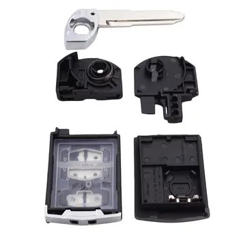 Cocolockey 折疊遙控汽車鑰匙圈 2B 3鍵折疊鑰匙套 適用於馬自達2 3 6 遙控鑰匙 Visteon 2003 - 2007 替換件 10 最佳銷售 2003年馬自達6 - №3