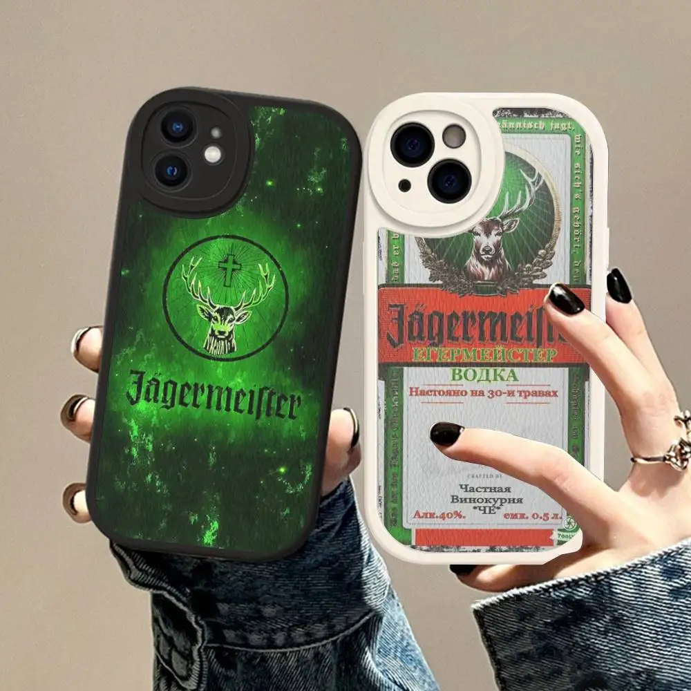 

Hot J-Jagermeisters Phone Case For IPhone 16 15 14 13 12 11 Pro Max Plus Leather Shockproof Cover