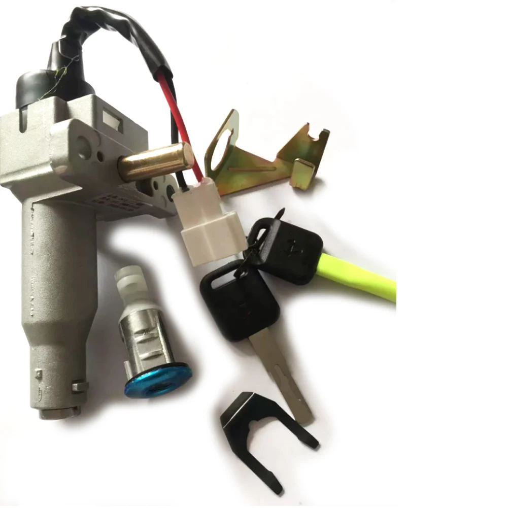 Motorcycle For Niu N1 N1S NQI Set Ignition Switch Lock Set With Keys Steering Lock Remote Control Alarm Keylock view 3