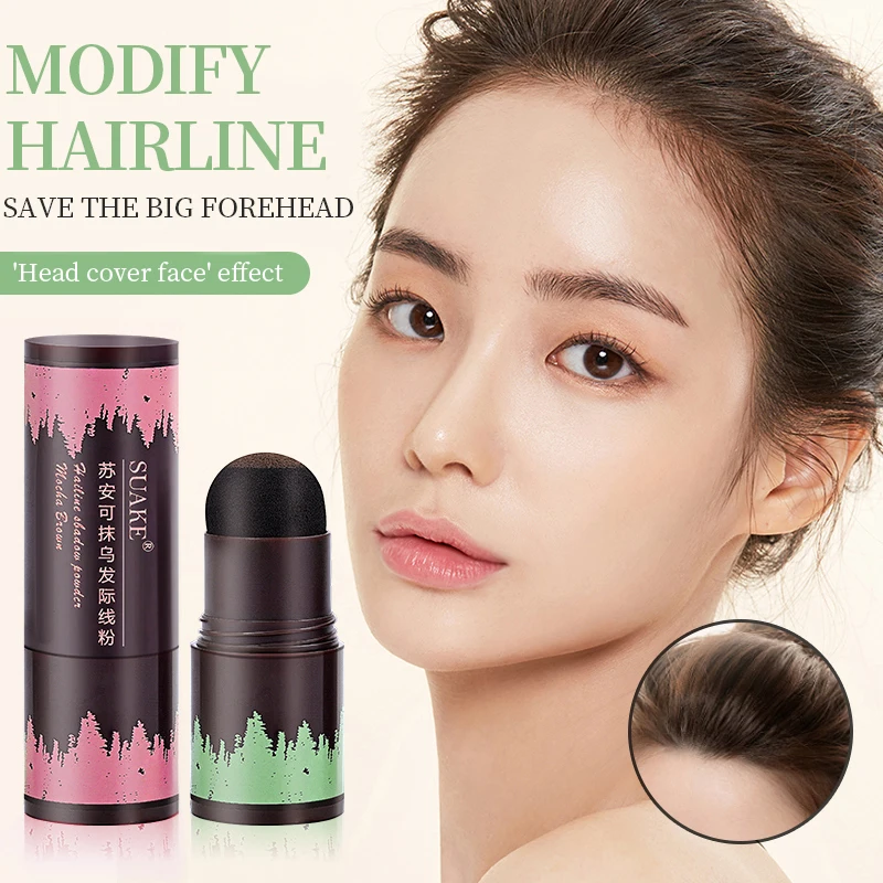 Hairline Shadow Powder Visually Thickens the Hairline and the Sponge Head Design Covers the M-head Modify the Hairline