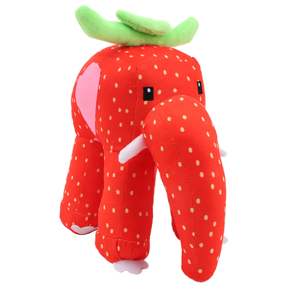 STEAL A BRAINROT Strawberry Elephant Plush Toy Cute House Dolls Game Surrounding Elephant Toys Soft Toys for Kids Birthday Gifts