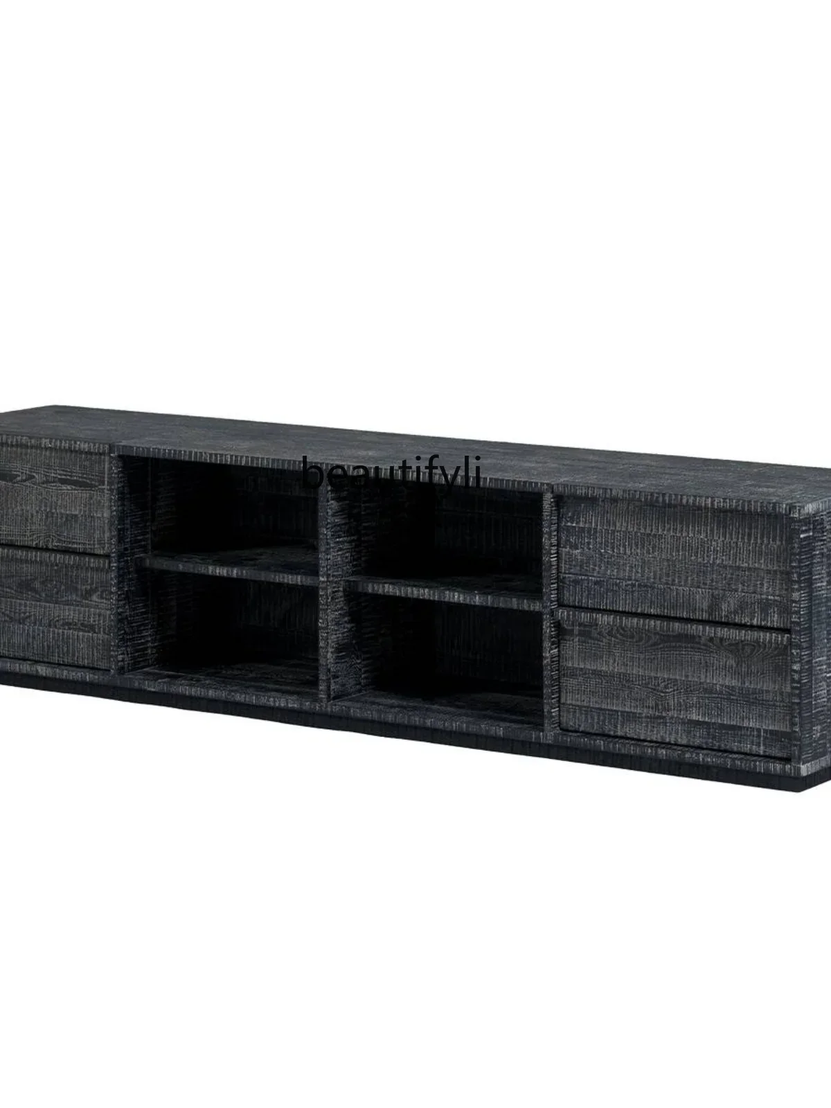 

Q181 Nordic Designer Silent Style Solid Wood Oak Sealed TV Cabinet Living Room Solid Wood TV Cabinet Retro Living Room Furniture