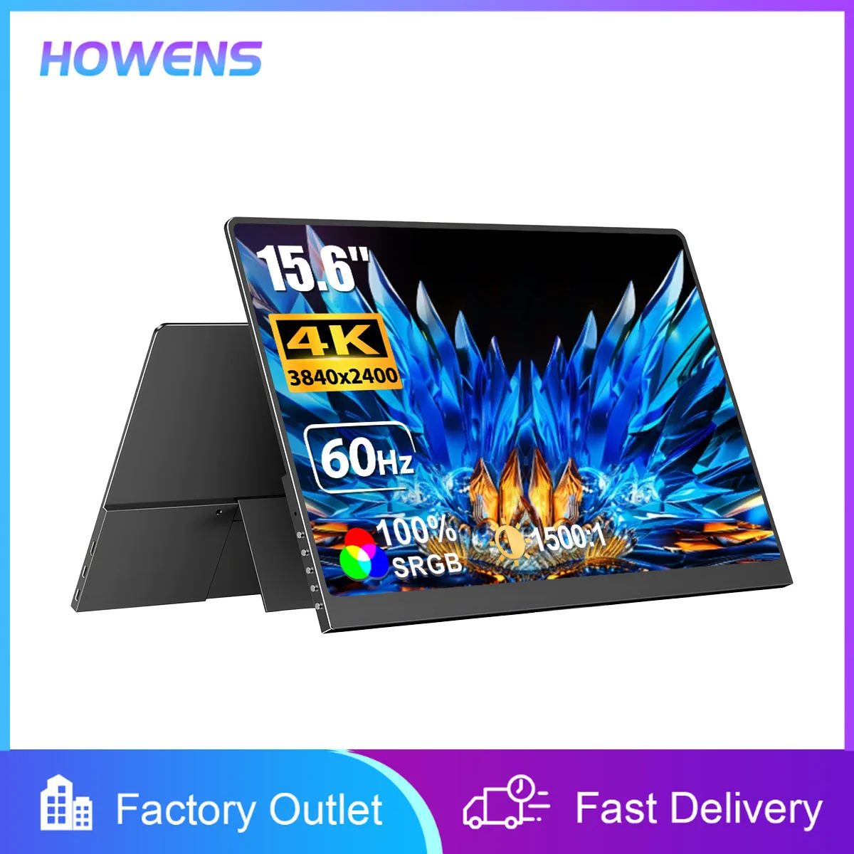 4K Portable Monitor 15.6