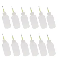 12 Pcs Bottle Applicator DIY Quilling Tool Squeeze Bottle, 50ml