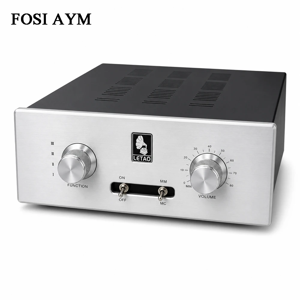 FOSI AYM 270x320x110mm Iron LETAO Style Iron Amplifier Chassis DIY HiFi Audio Enclosure Vacuum Tube Amplifier Case Preamplifier