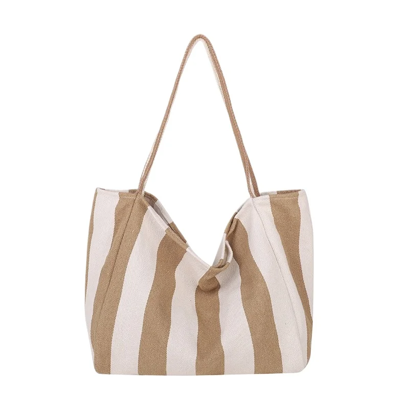 

Women's Colorblock Striped Shoulder Bag Crossbody Spacious Everyday Summer Beach Street Stylish Retro Handbag