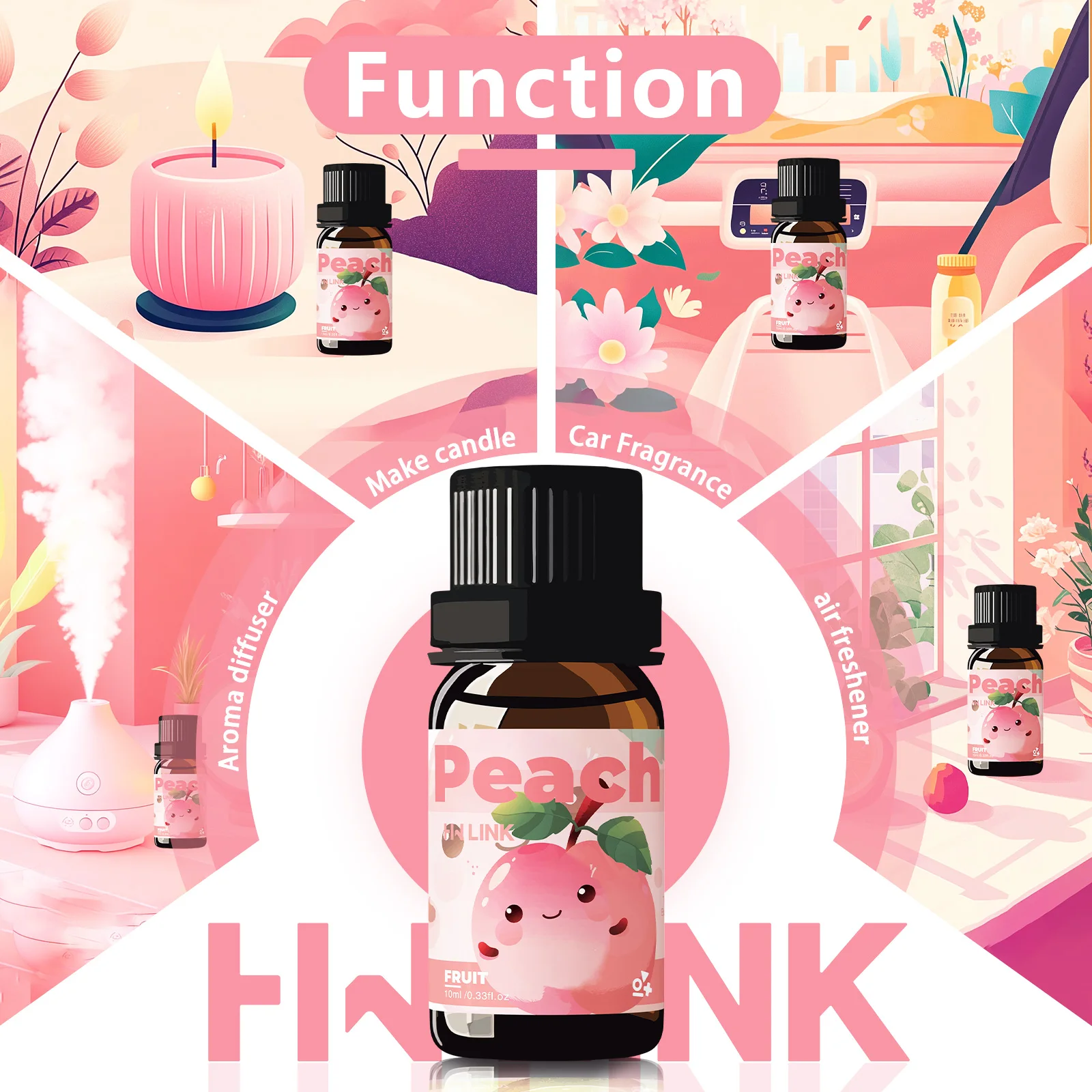 10ml Fruchtduftöle für Kerzenherstellung, Luftbefeuchter, Diffusoren, Haushaltspflege mit langanhaltendem fruchtigem Duft – Detail 2
