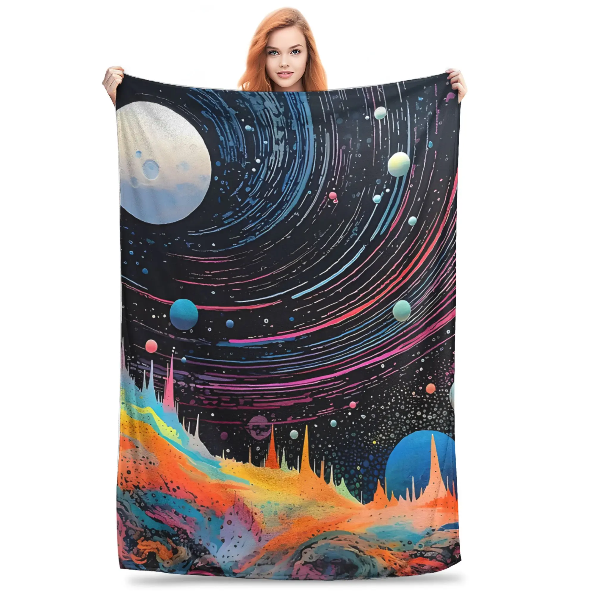 1PC Diversity Is Universal  home room decorations Winter Blankets for Adults Bedding Home Interior Sofa Knee
