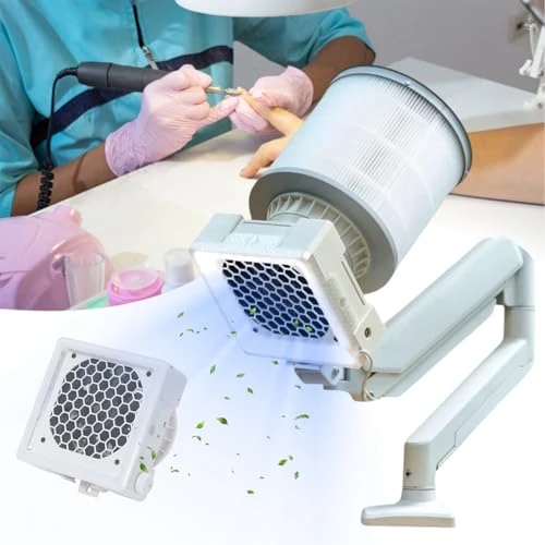 Nail Dust Extractor Nail Dust Collector Machine Nail Dust Vacuum Cleaner for Manicure Pedicure Nail Art Gel Polish Removal