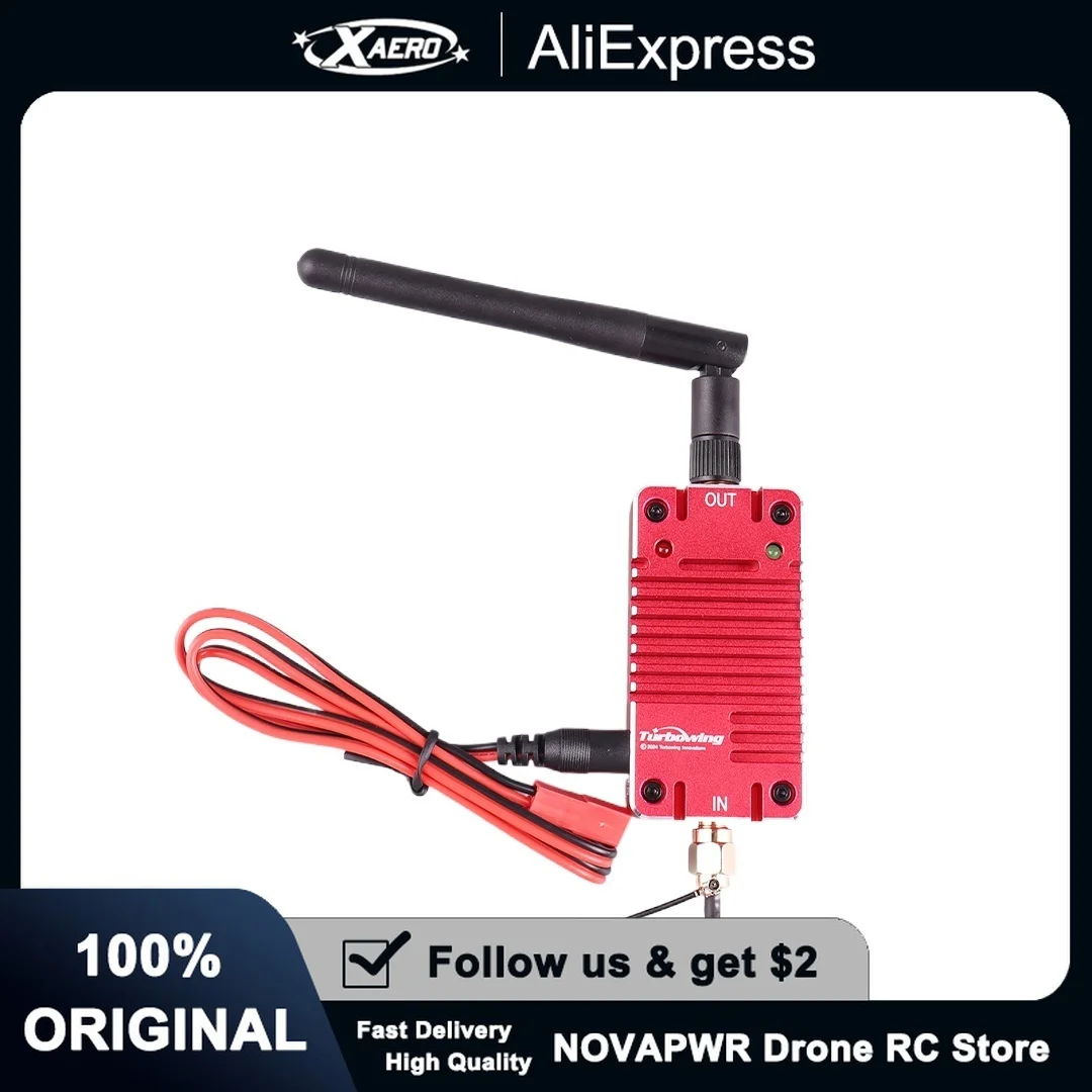 

2.4GHz RF Amplifier for RC Systems - Long Range Signal Booster Compatible with DJI/FRsky/Taranis (Up to 5km Extended Range)