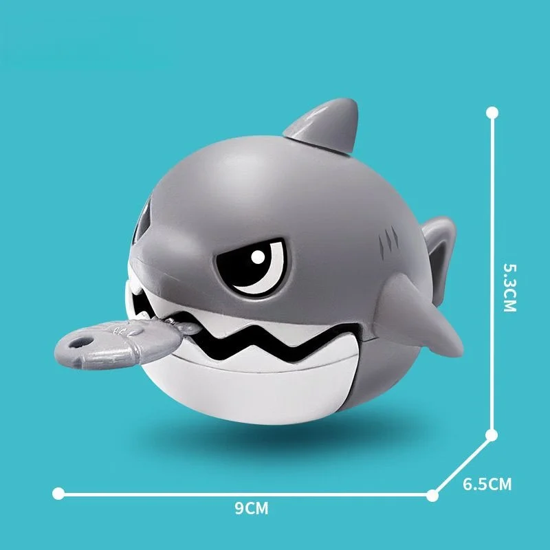 4 pçs novo dos desenhos animados puxar linha tubarão brinquedo de corda engraçado oscilação crianças toya chaveiro fidget colecionável criança crianças brinquedos coletar presente
