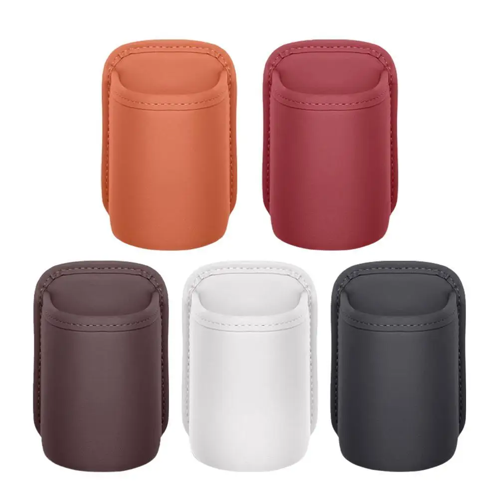 الجلود باب السيارة حامل الكأس الجلود السيارات شرب سيارة الرف العالمي تخزين مقعد المنظم حامل الكأس اكسسوارات السيارات V6E6