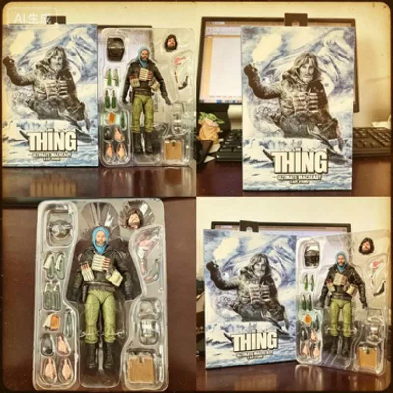 

NECA The Thing Ultimate MacReady V3 Last Stand Action Figure Mol Toys Jointed Movable Collectible Doll