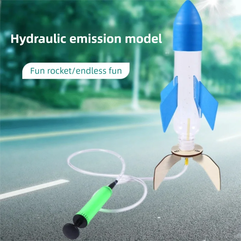 DIY Rocket Sprinklers Toys Water Splash Rocket Outdoor Water Play Toy DIY Science Experiment Kit & Education Model Toy For Gift