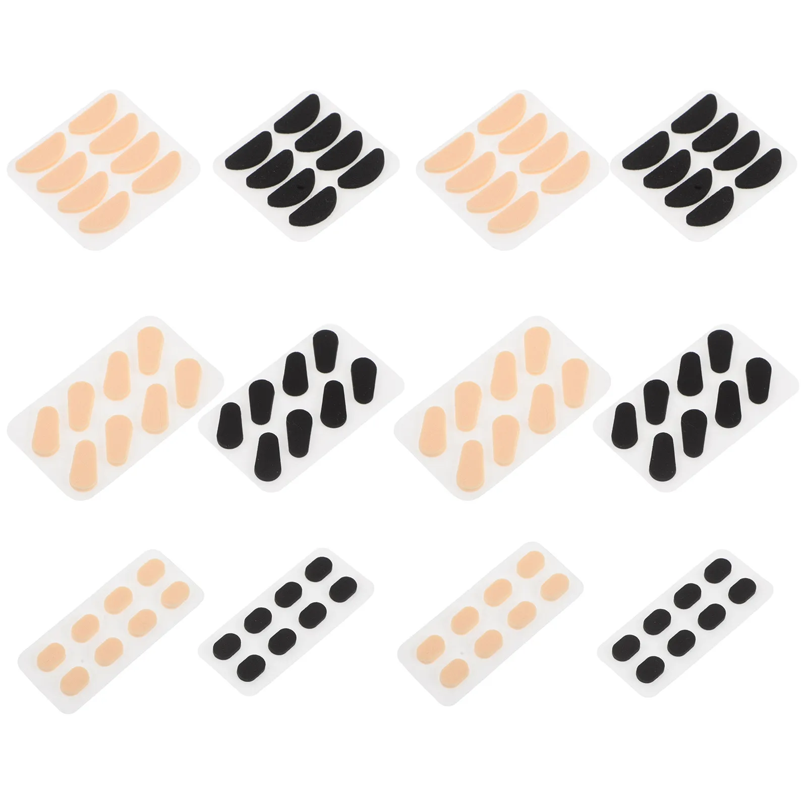 96Pcs Adhesive Nose Pads for Eyeglasses Soft Eva Sponge Cushion Anti Slip 1.5mm Thick Enhanced Bridge Fit for All