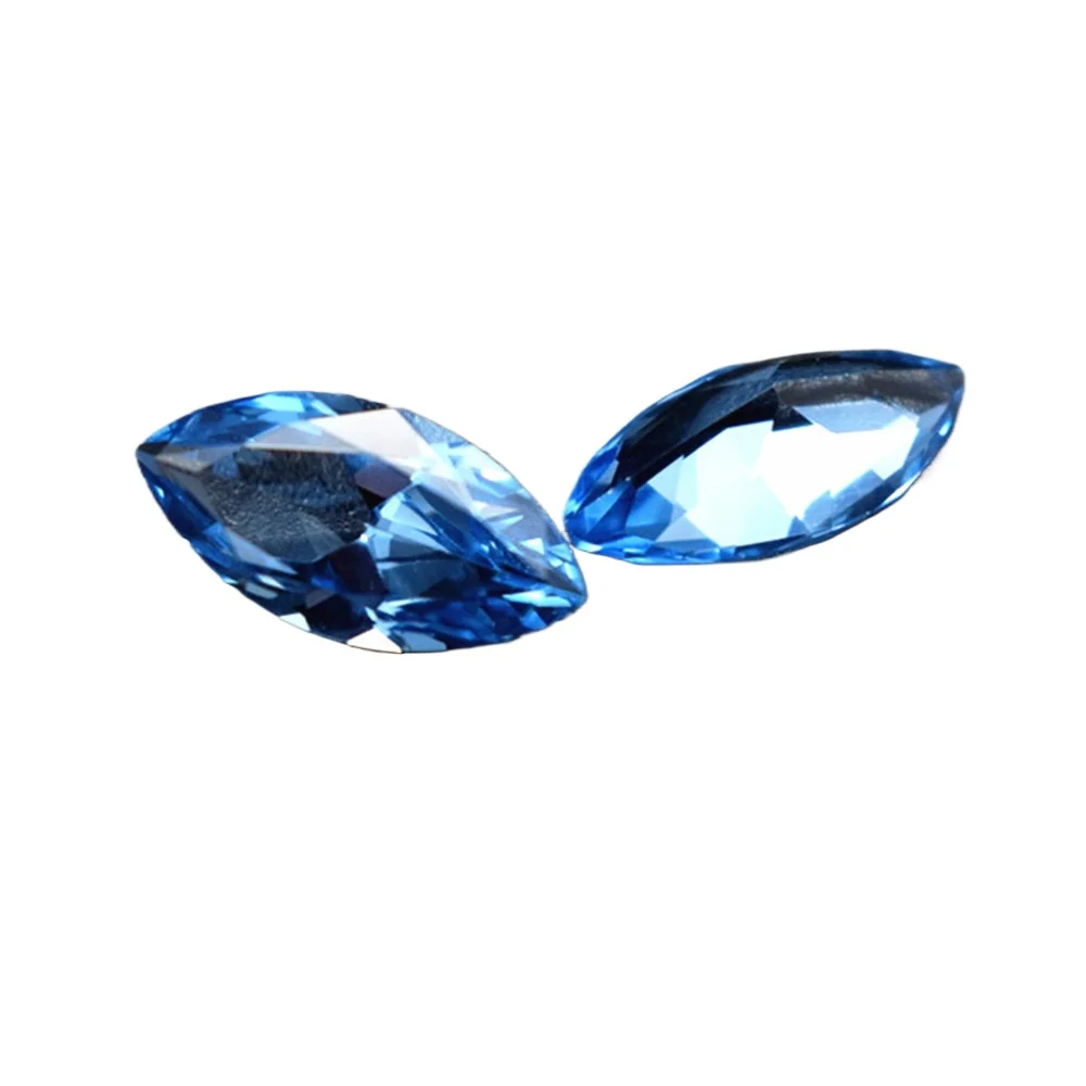 Marquise Cut Faceted Light Blue Spinel Gem Multiple Sizes to Choose