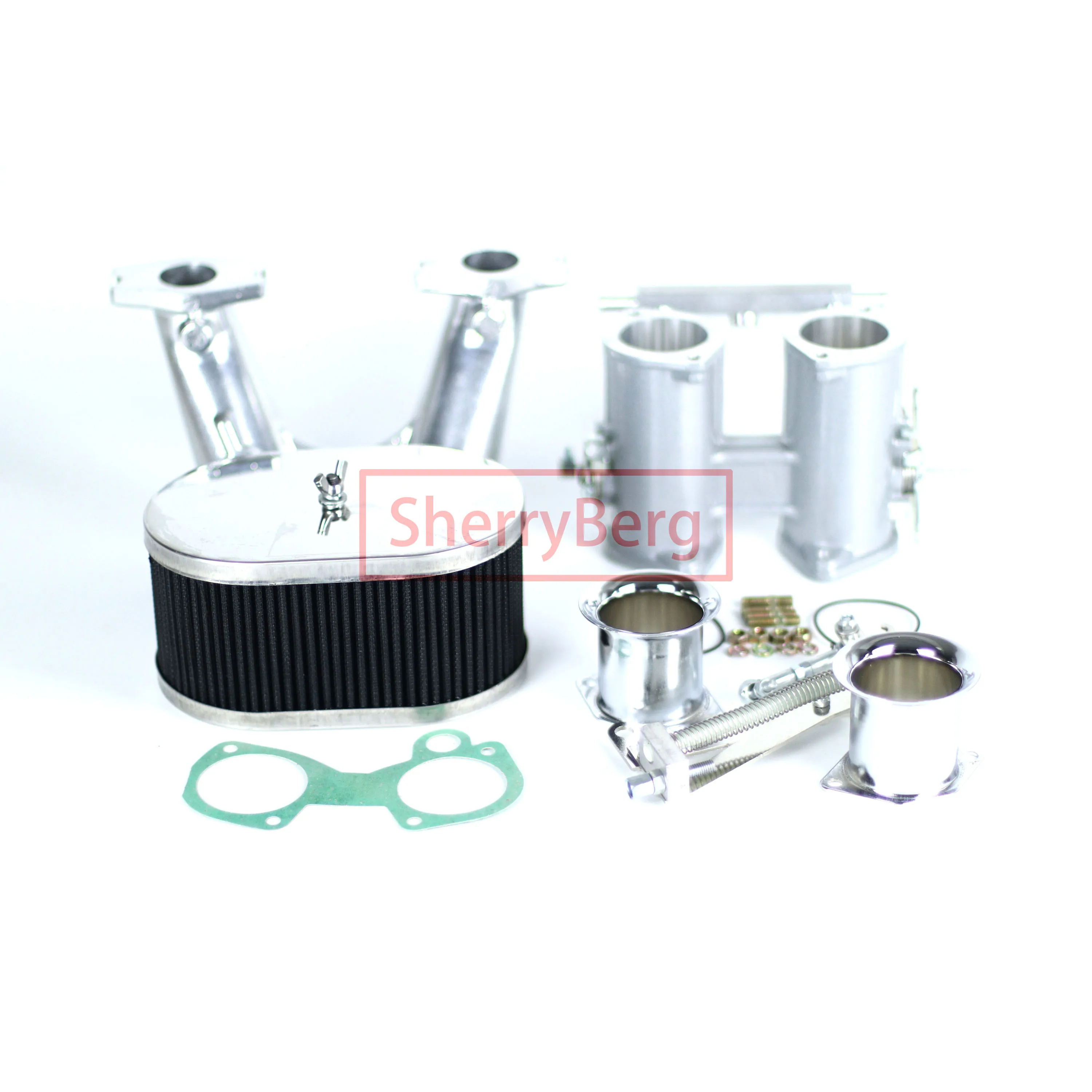SherryBerg Kit de corpo do acelerador Coletor de conexão de filtro para WEBER 40/42/45/48/50 DCOE para MG Midget Austin Healey Sprite 1275cc NOVO