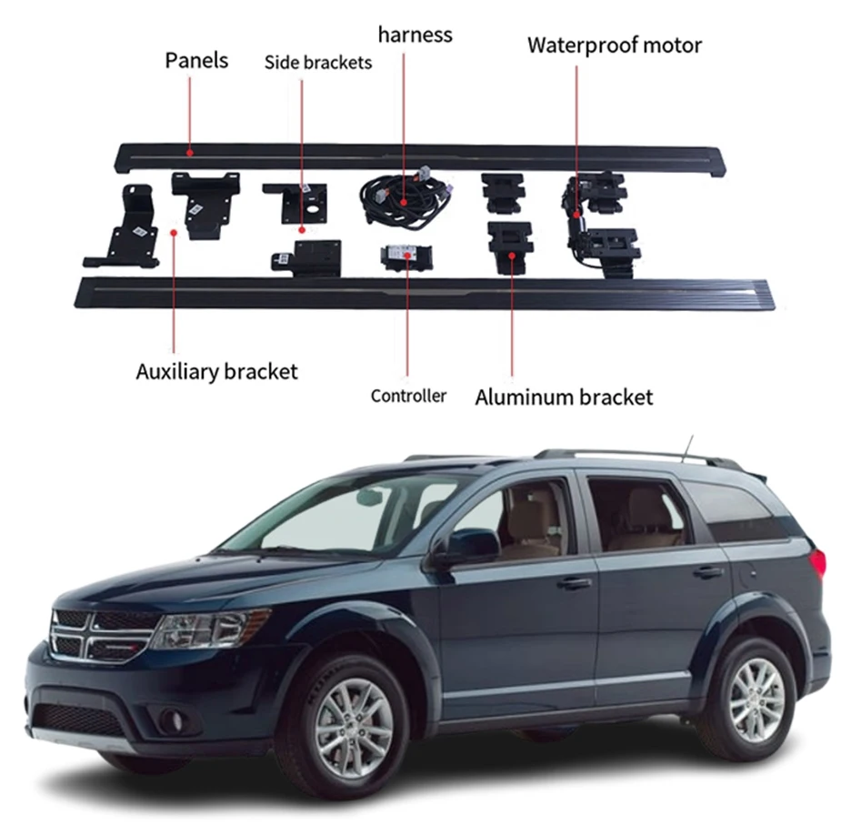 

For Automatic Foot Step Electric Pedal Side Step Running Board Power Footrest Retractable for 2010+ Dodge Journey