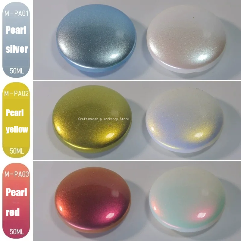 Pearl Color Series Colorful Pre-adjustment Model Paint Car Model Figurine Change Color Paint 50ml Mold Painting Coloring Tools