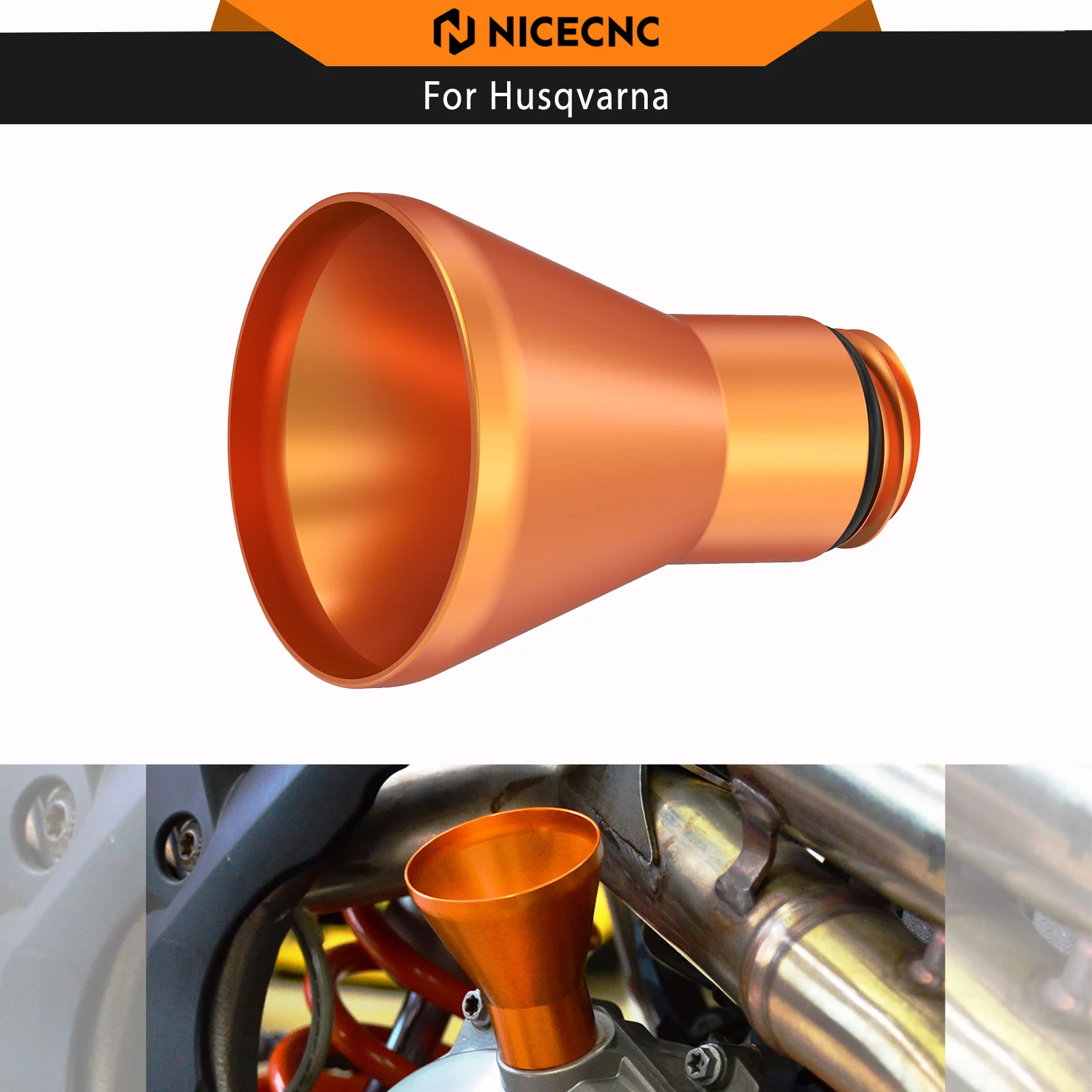 NICECNC Oil Fill Filling Funnel For Husqvarna TE300 TE250 FE350 FE450 FE501 FE250 TX300 TC125 TC250 GC250 FC FX350 450 2014-2022
