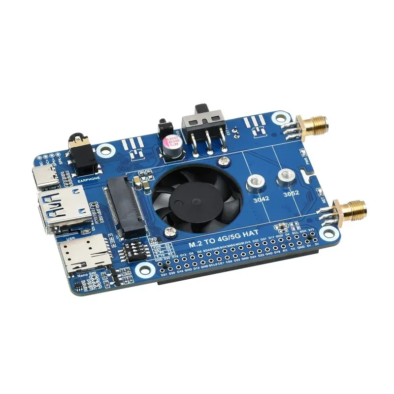SIM7600G-H M.2 4G HAT for Raspberry Pi LTE CAT4 High Speed 4G/3G/2G GNSS Global Band raspberry pi 4