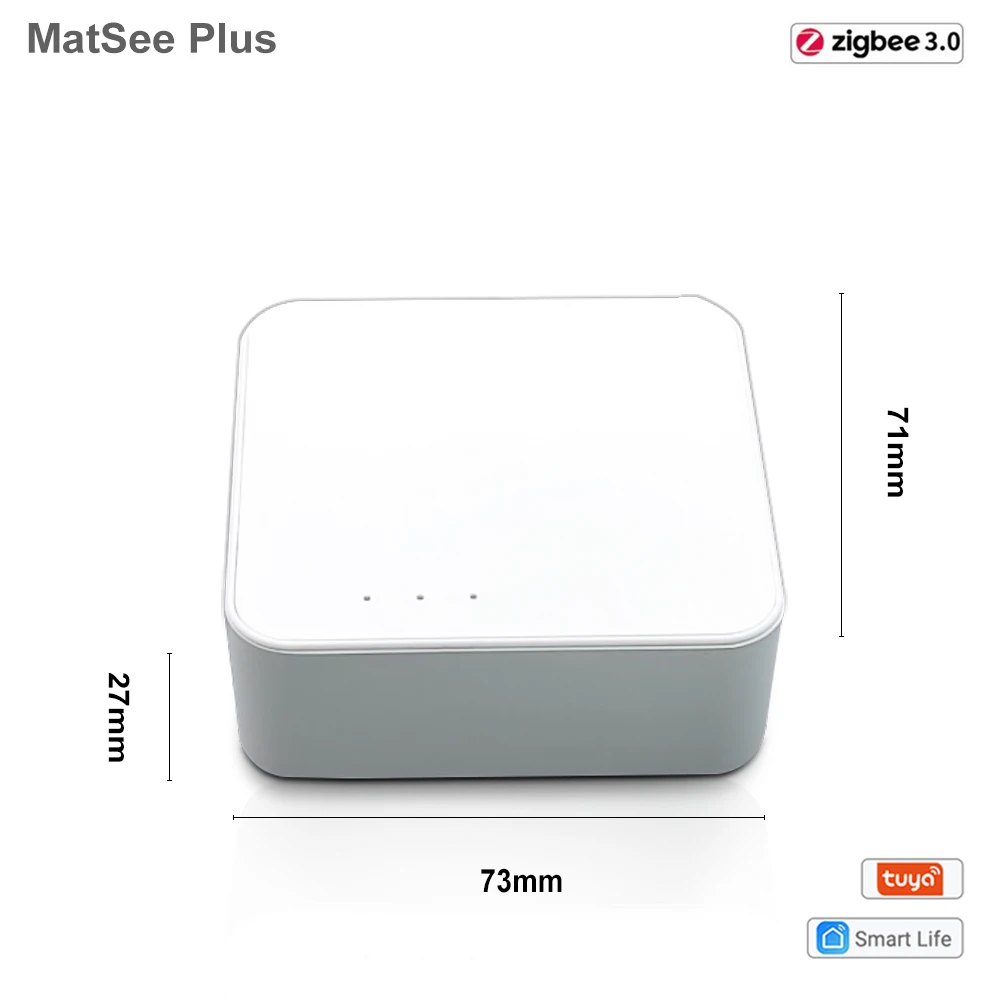 Tuya ZigBee 3.0 Gateway Hub LAN com e sem fio Smart Home Center Bridge App Controle remoto Tuya Subdevice Signal Stable Works with Google Home Alexa