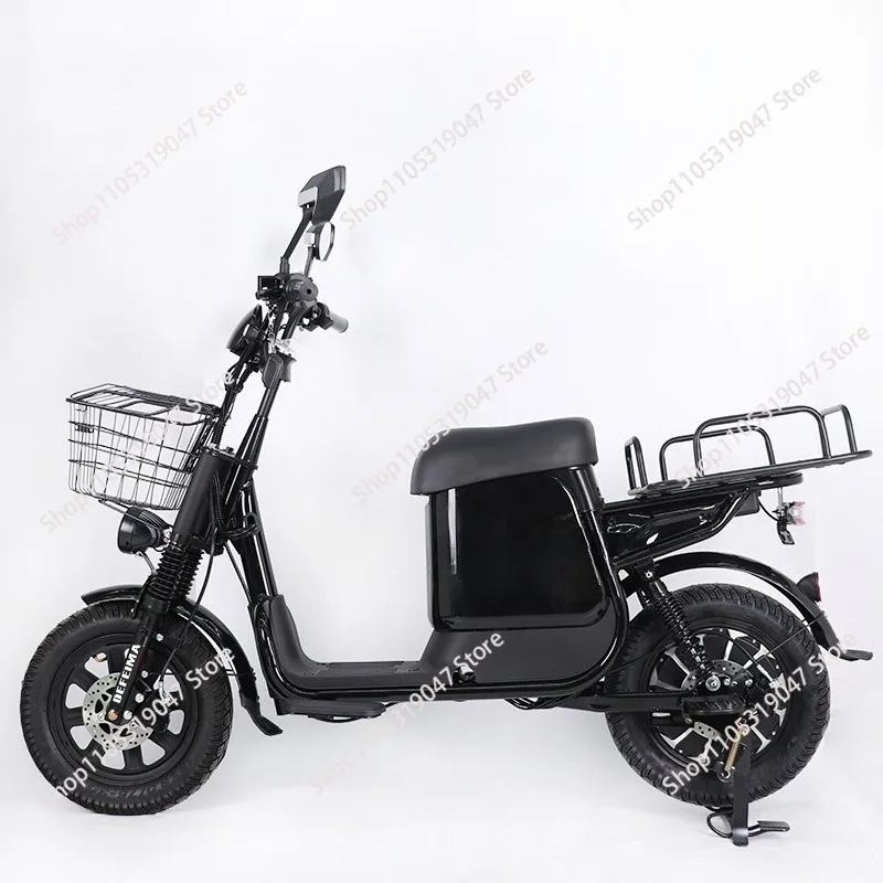 Takeaway food delivery cargo electric vehicle ultra-long endurance two-wheeled electric bicycle