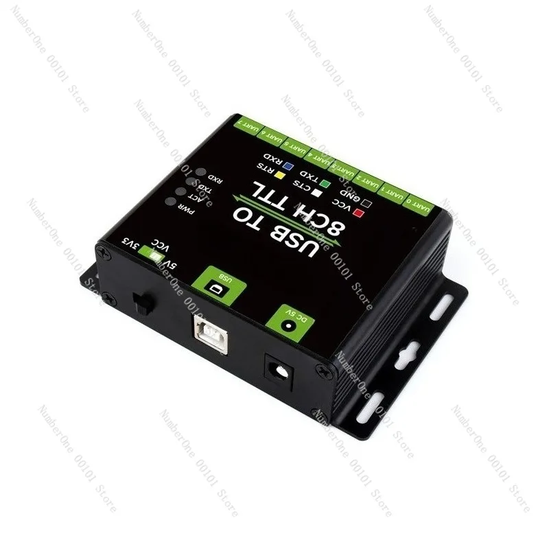 Industrial-Grade USB to 8-Channel TTL Serial Port Module,Universal UART Communication Adapter,Multi-System Compatibility with
