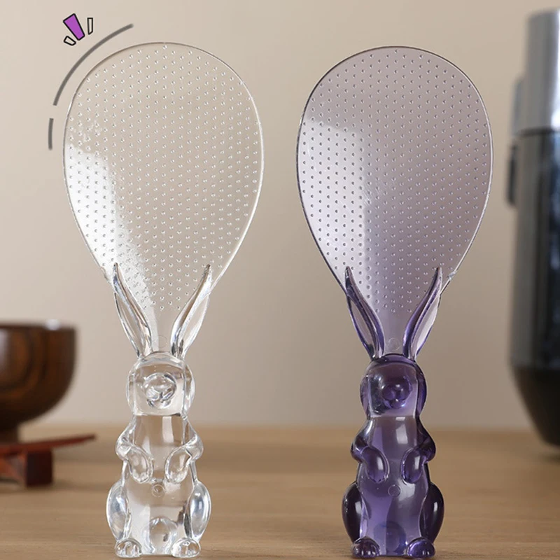 1 Stuk Konijn Lepel Staande Konijn Rijstschep Rijstkoker Rijstlepel Creatieve Antiaanbaklaag Rijst Cartoon Rijstlepel