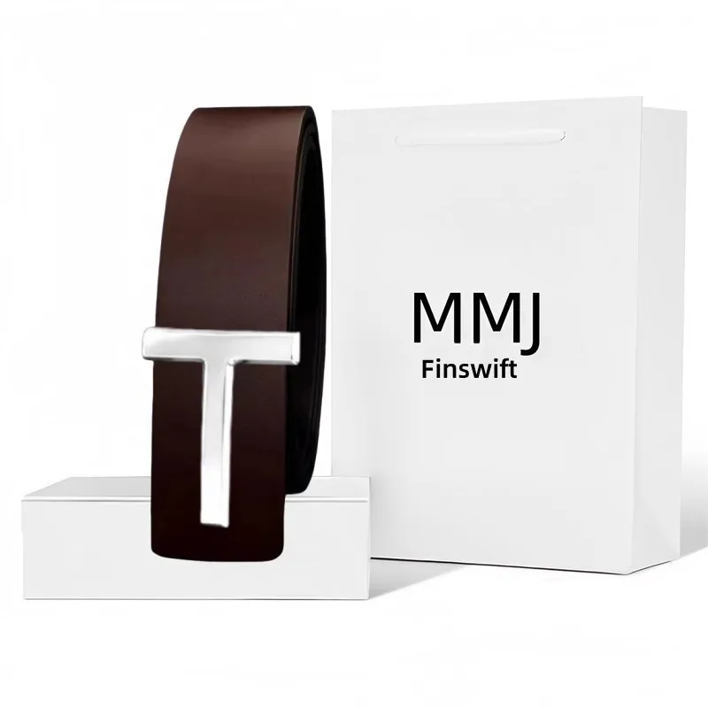 Мужской ремень с пряжкой и надписью, дизайнерский деловой универсальный ремень, ремень подходит для работы среднего и молодого возраста