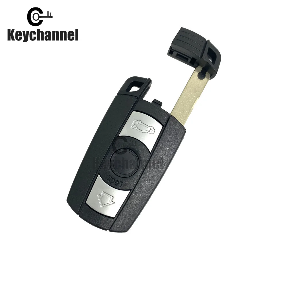 Keychannel Car Remote Key Shell Case 3 Button Casing HU92 Key for BMW 1 3 5 6 Series E90 E91 E92 E60 E70 E71 E72 E82 E87 E88 E89
