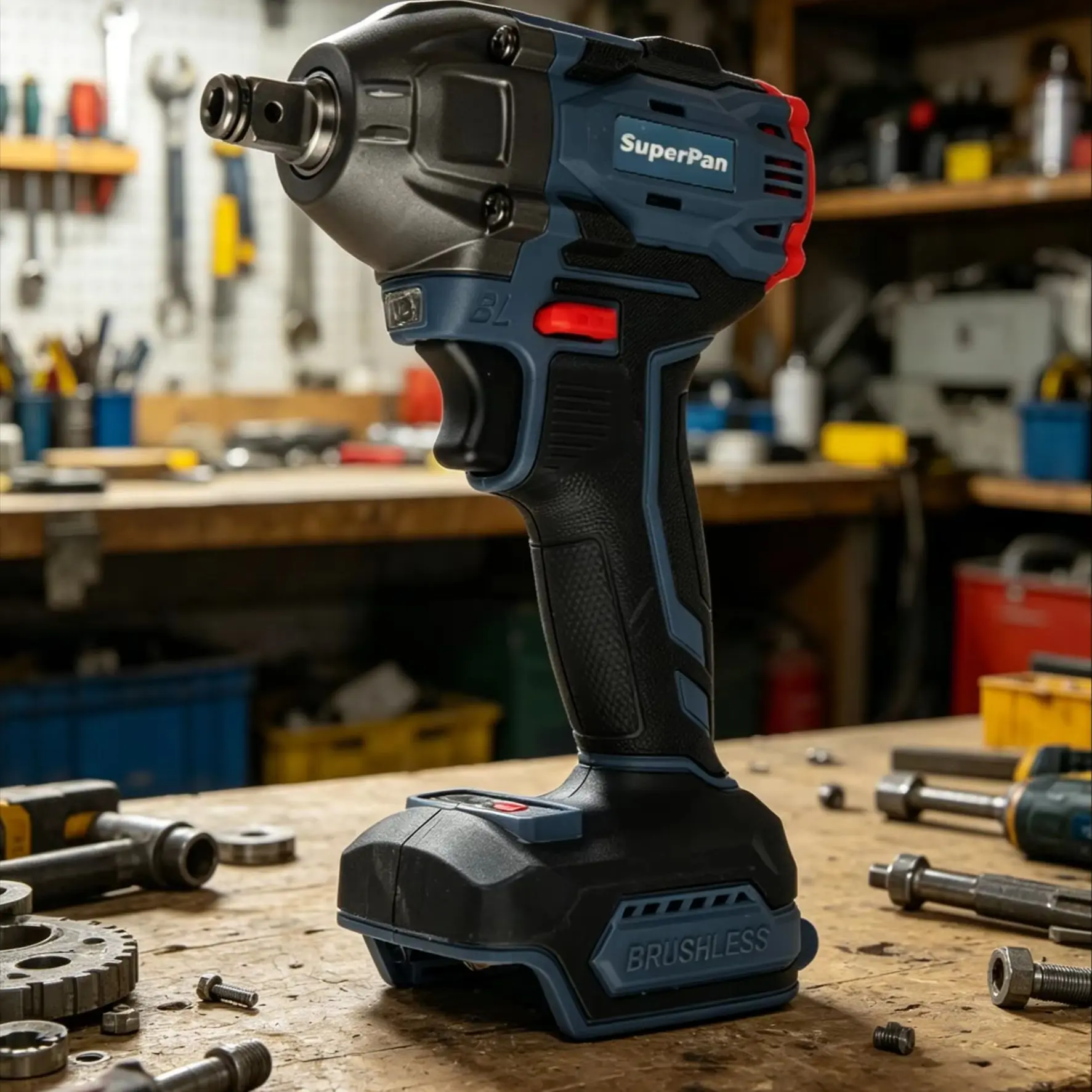 SuperPan 20V Brushless Cordless Impact Wrench, 1/2