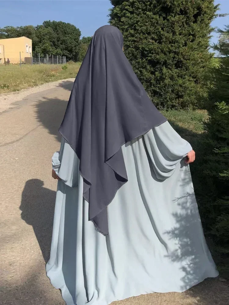 

Ramadan Eid Prayer Garment Long Khimar for Muslim Women Hijab Scarf Abaya Wrap Sleeveless Tops Islam Abayas Niqab Hijabs Jilbab