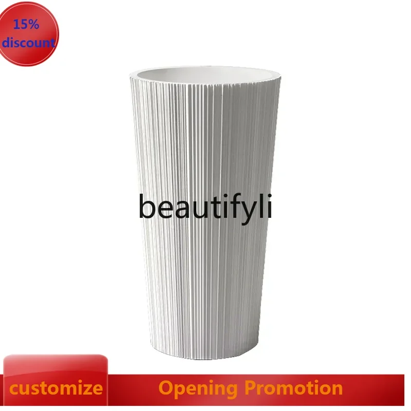 ss8350 ss 25Artificial stone round household column basin washbasin hotel project floor-to-ceiling washbasin