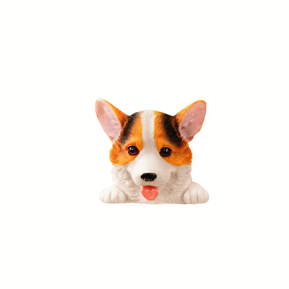 Switch Decor Self-Adhesive 3D Dog Wall Decals Resin Cute Socket Sticker Funny Decorations Switch Accessories Kids Room