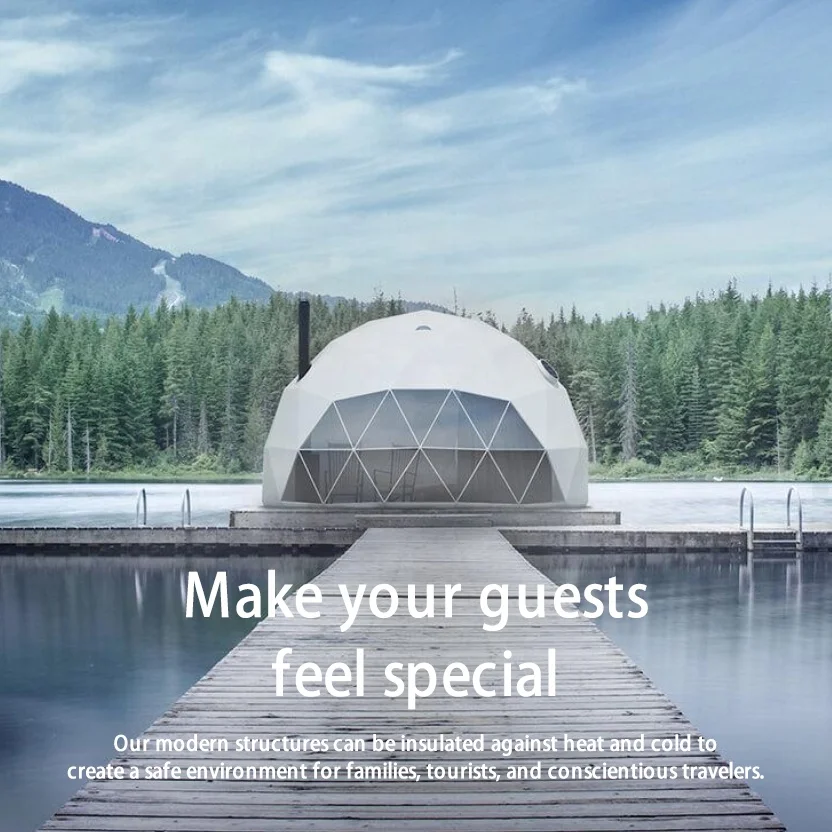 XZ OEM ODM Glamping Dome 4m 5m 6m 7m 8m Lowest Price Geodesic Dome House Tent for Sale
