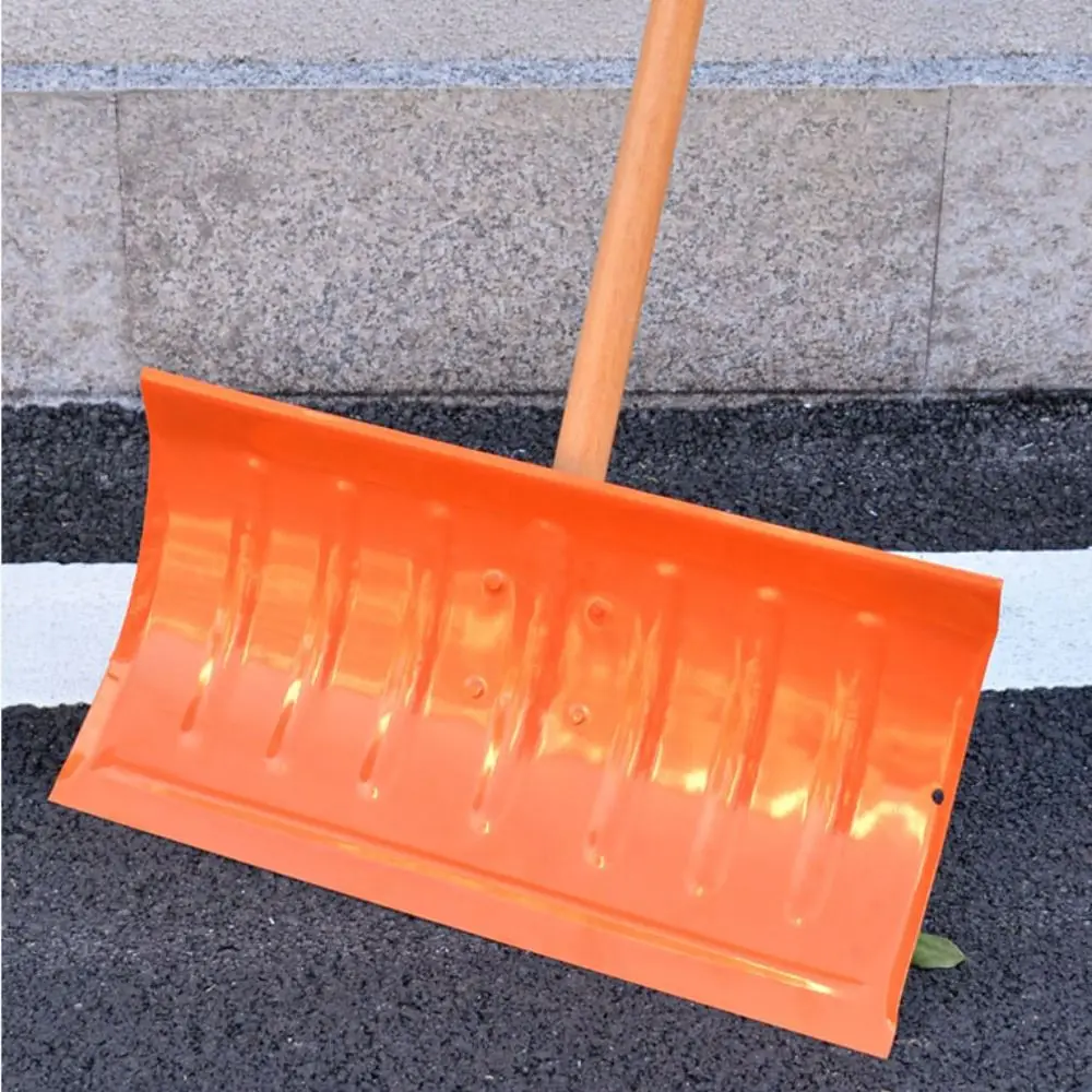 Thickened All Stee Snow Shovel Heavy Duty Durable Snow Removal Tool Ergonomic Labor-saving Snow Cleaning Shovel Household Use