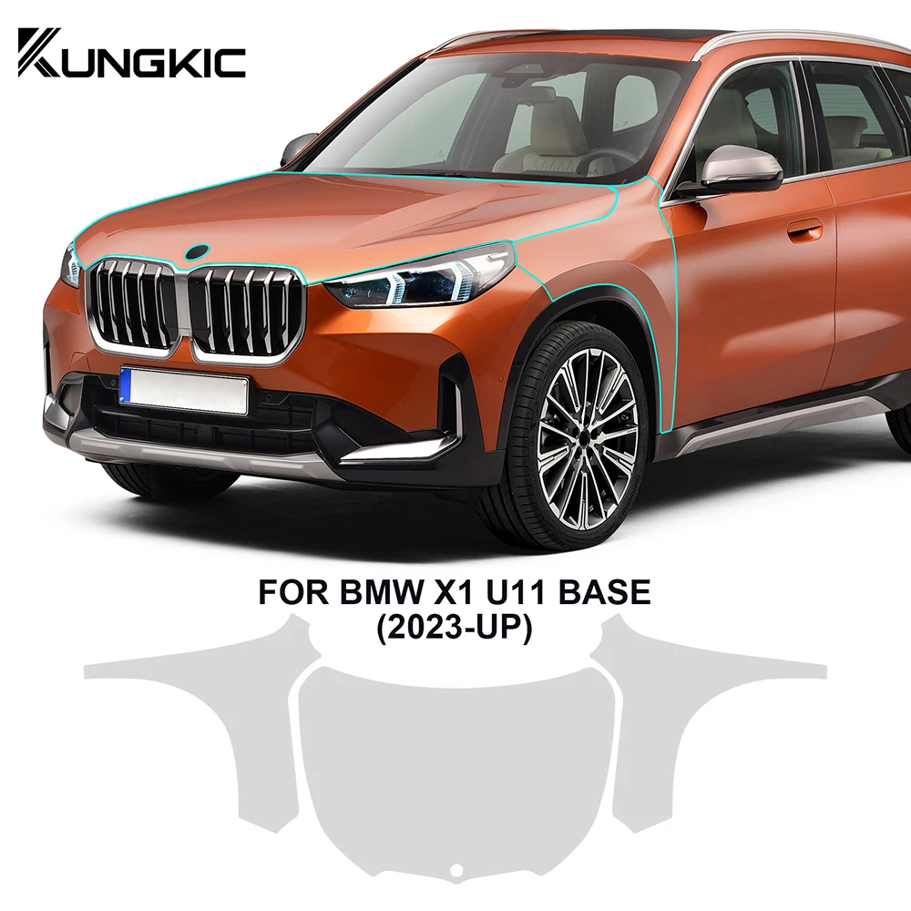 

Набор для защиты краски для BMW X1 U11 BASE 2023-UP Pre Cut ppf, прозрачные наклейки из ТПУ для кузова автомобиля, внешняя пленка